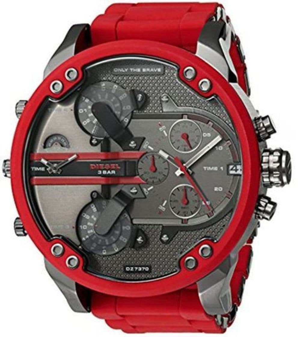 Moda Diesel Reloj analogico para Hombre de Cuarzo con Correa en Silicona DZ7370