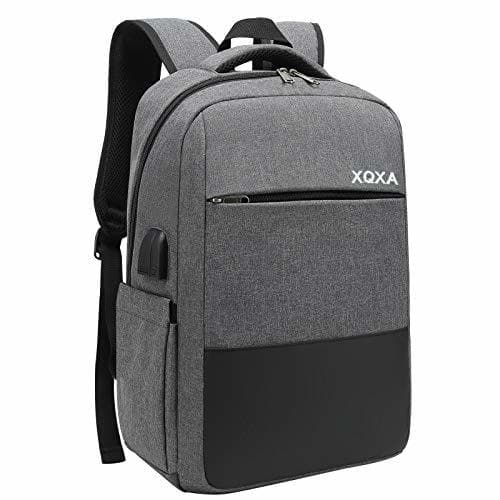 Electrónica XQXA Mochila Unisex Impermeable para Ordenador Portátil de hasta 15.6 Pulgadas