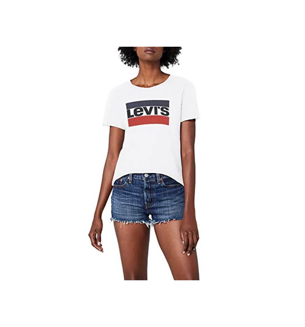 Product Levi's The Perfect Tee, Camiseta para Mujer, Blanco