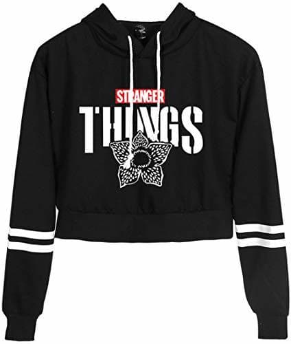 Fashion FLYCHEN Niña Sudaderas con Capucha Stranger Things Season 3 Sudadera Casual con