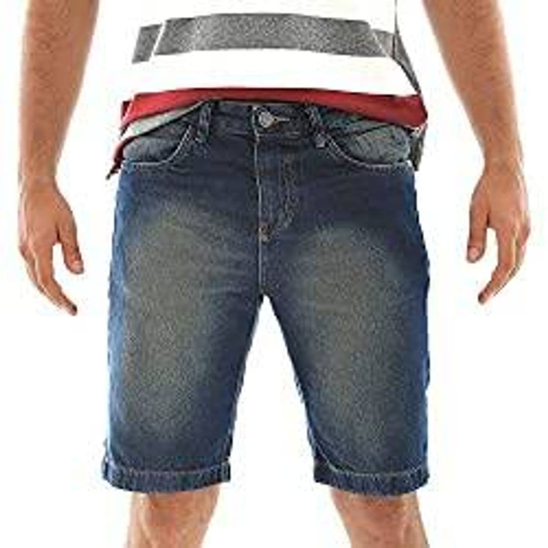 Moda Bermuda Jeans Masculina Rasgadinha (36)