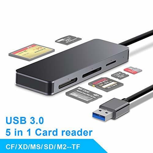 Producto Lector de tarjetas SD USB 3.0, 5 en 1lector de tarjetas de