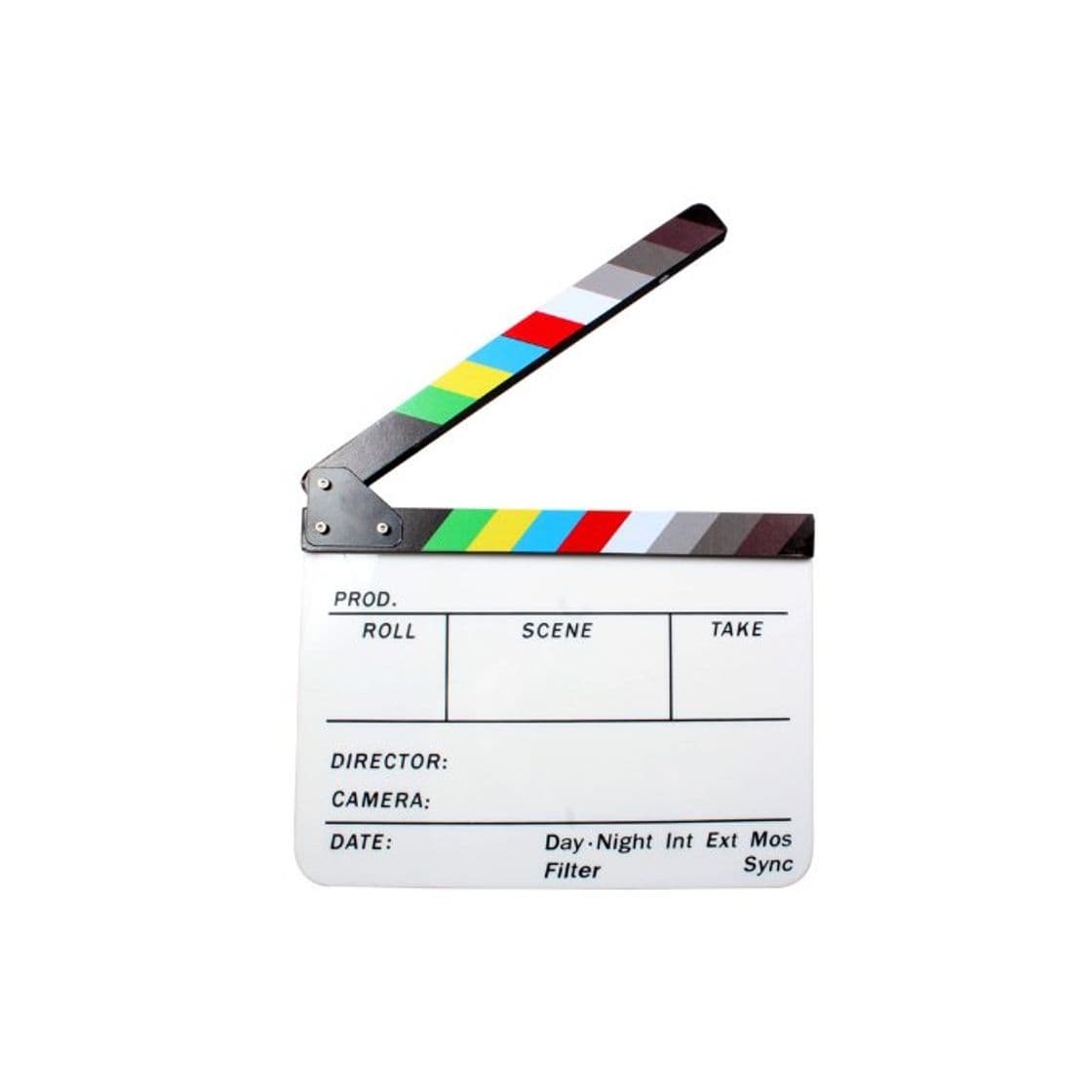 Producto Andoer® Claqueta Plástica acrílica de Cine Seco y Borrado Director film clapboard