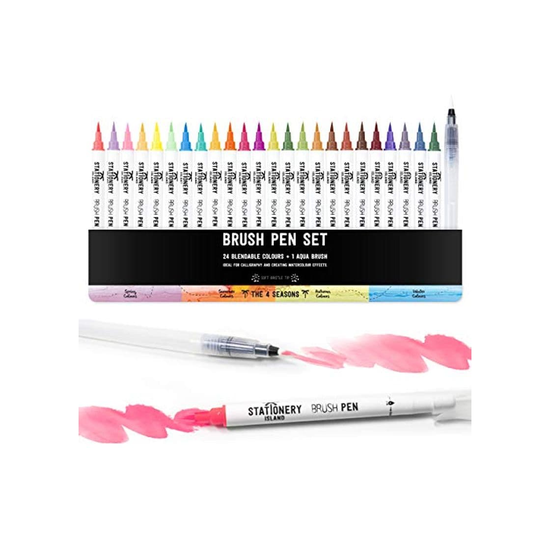 Product Stationery Island Brush Pen Set de 24 Colores Estacionales