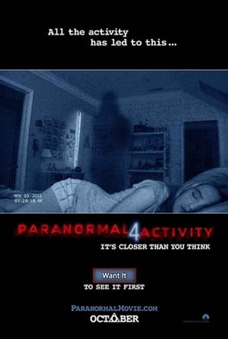 Película Paranormal Activity 4