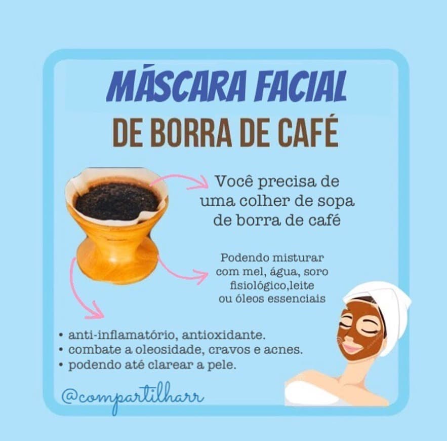 Fashion Máscara facial com borra de café 