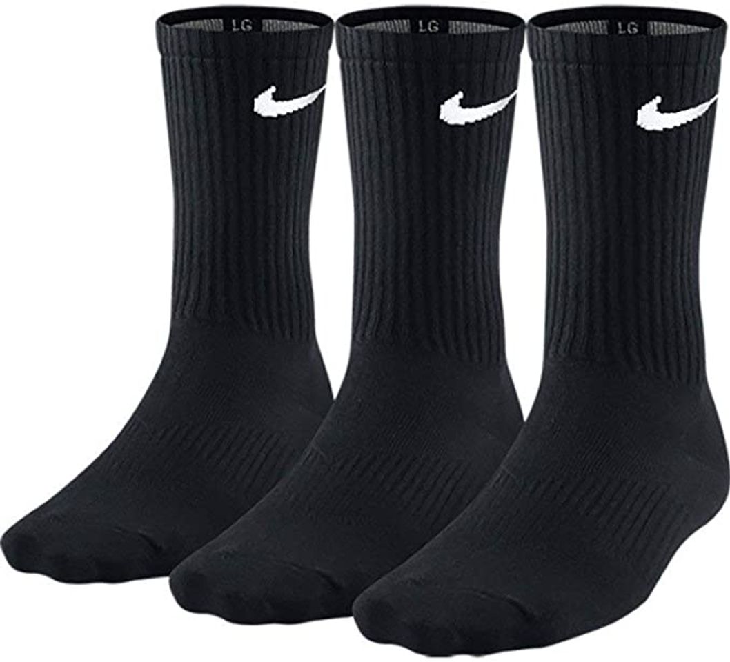 Product Nike Lightweight Crew, Pack de 3 Calcetines Unisex para Adulto, Blanco, 38–42