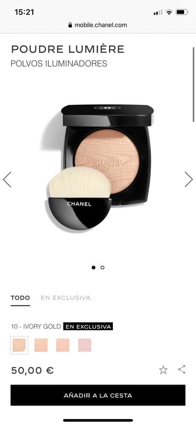 Producto Iluminador chanel 