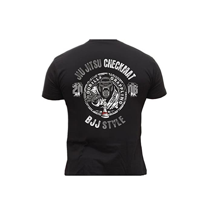 Product Dirty Ray Artes Marciales MMA Gorilla Jiu-Jitsu Checkmat camiseta hombre T-shirt DT19