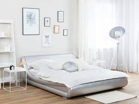 Product  Cama de água em veludo prata