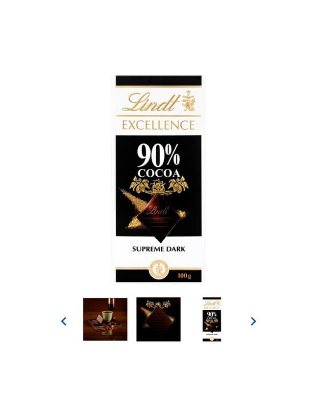 Product 90% Dark chocolate 