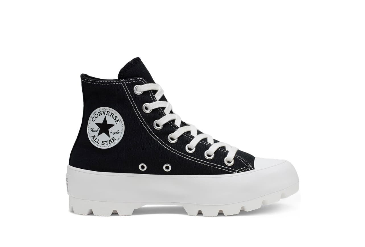 Moda Converse Chuck Taylor CTAS Lift Hi, Zapatillas para Mujer, Blanco