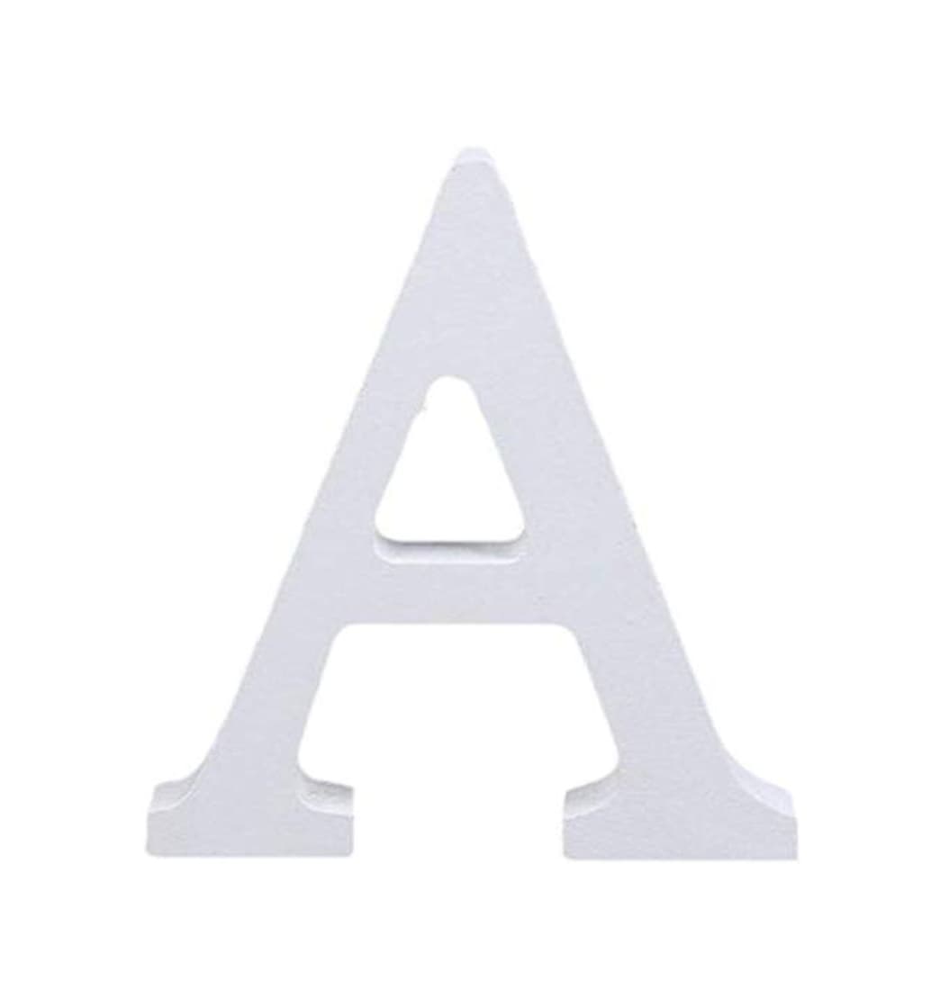 Producto Cosanter 1x Alfabeto Inglés Moderno 26 Letras Blanco Madera Casa Fiesta Decoración