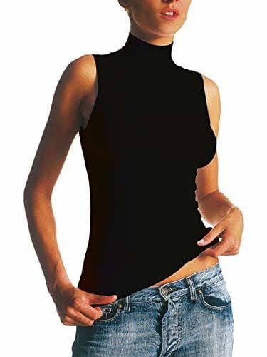 Producto SENSI' Camiseta Cuelo Alto Mujer Microfibra antibacteriana Transpirante Sin Costuras Seamless