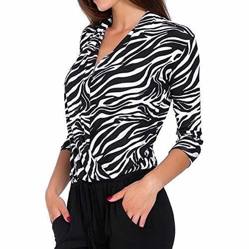 Lugar Logobeing Blusas Mujer Elegantes Sexy Camiseta Casual con Cuello En V y