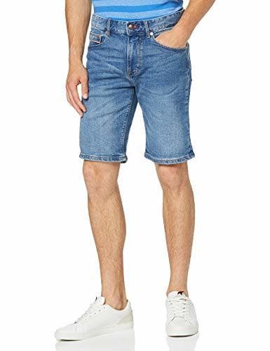 Product Cortefiel C8Ck Berm Denim Vaqueros Straight, Azul