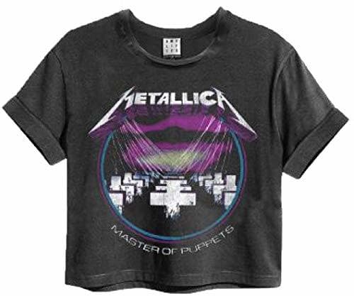 Product Amplified Metallica Master of Puppets Womens Cropped T-Shirt