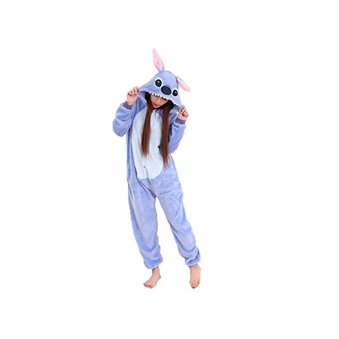 Product JunYito Pijama Pikachu Animale Disfraz Stitch Traje Niños Niña Adulto Mujer Invierno