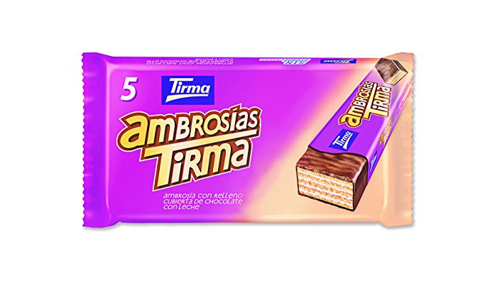 Producto Tirma Ambrosías con Relleno Cubiertas de Chocolate con Leche