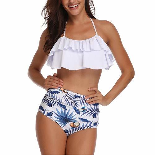 Producto Conjunto de Bikini de Volantes Retro para Mujer Traje de baño de