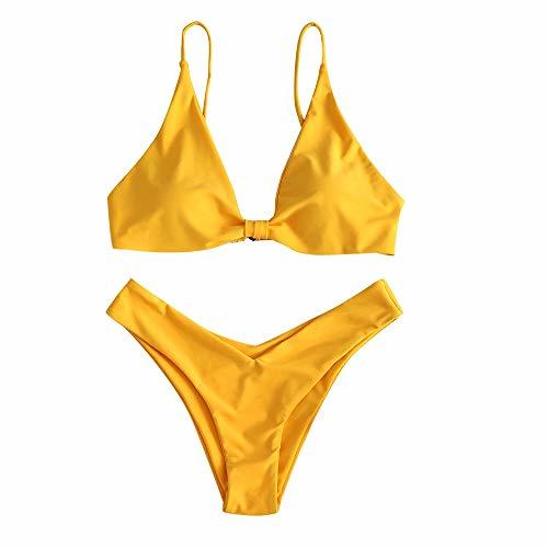 Product ZAFUL Conjunto de Bikini Push Up con Relleno Nudo Delantero Gancho Trasero