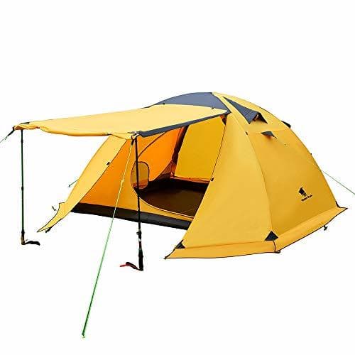 Product GEERTOP 4-Person 4-Season Large Family Impermeable Tienda de Mochilero Ligero para Acampar