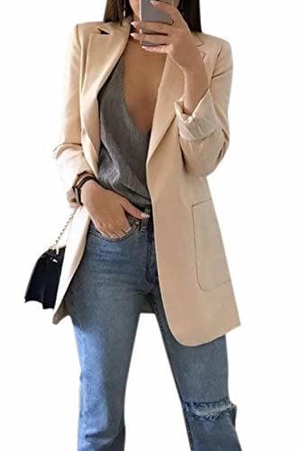 Product Mujer Blazer Traje De Chaqueta Ropa Trabajo Casual OL Oficina Negocio Solapa