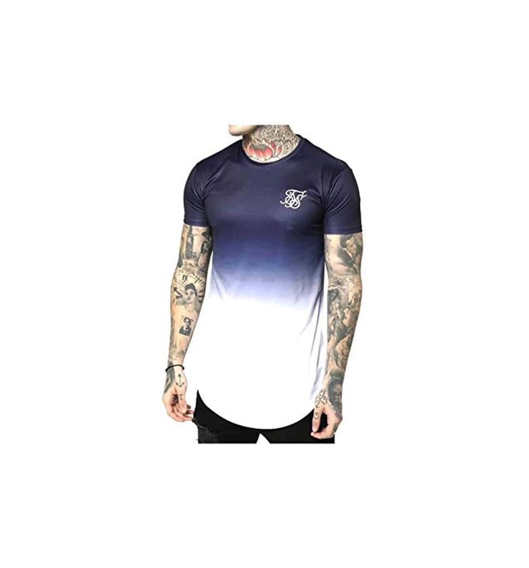 Product Sik Silk Camiseta S/S Curved Hem Azul S