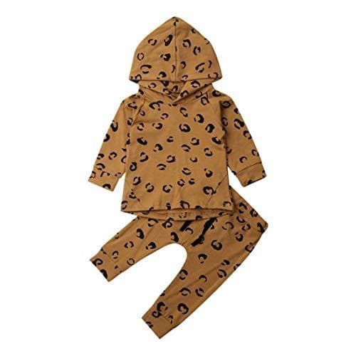 Place Ropa de bebé leopardo infantiles tapa encapuchada