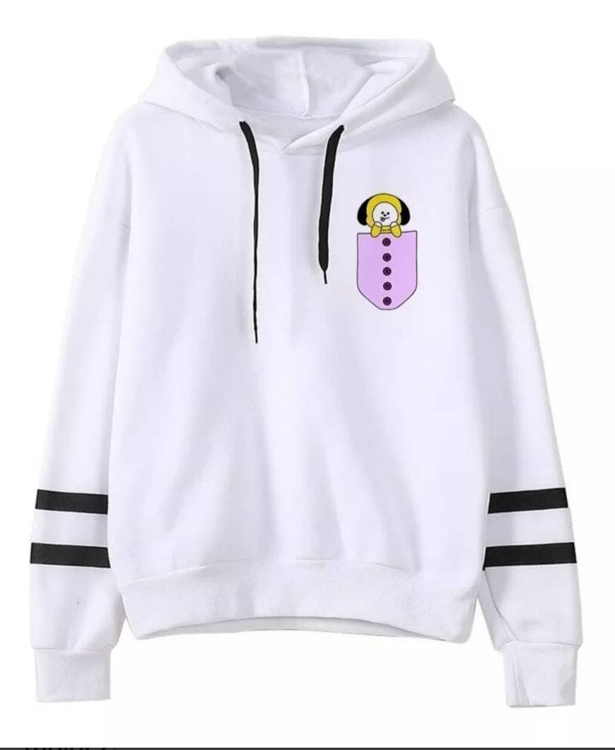 Fashion Blusa Moletom Canguru Bts Bt21 K-pop Dos Desenhos Animados

