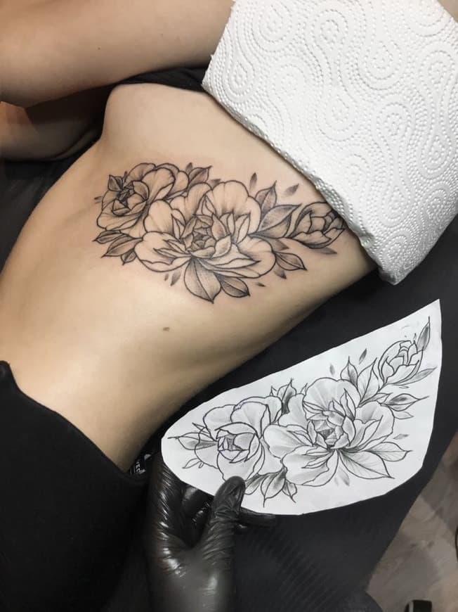 Fashion Tatuagem Flor