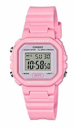 Lugar Casio Reloj Digital para Mujer de Cuarzo con Correa en Resina LA-20WH-4A1EF