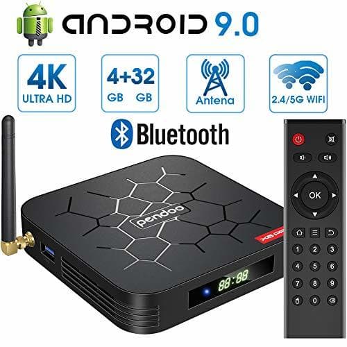 Product Android 9.0 TV Box 【4GB RAM+32GB ROM】 Android TV Box, Dual-WiFi 2.4GHz