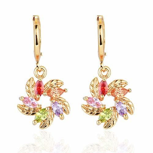 Place NGLSZSG Pendientes CZ brincos de zircão Flor de Nuestro pingente brincos Roupas