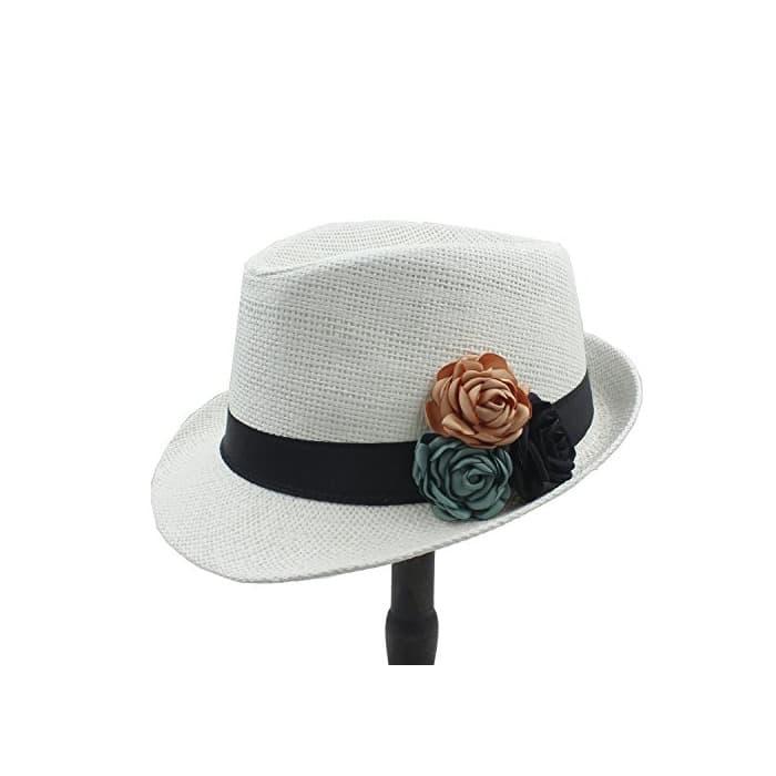 Producto JiuRui Sombreros y Gorras para Elegante Señora Summer Chapeu Feminino Panamá Fedora