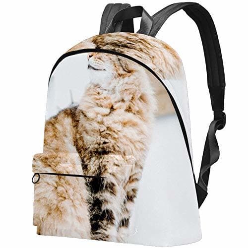 Producto Mochila TIZORAX para Mujer Pastoral de Pelo Largo Gato Persa Mochilas Escolares