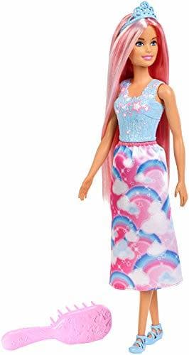 Producto Barbie Dreamtopia Muñeca Peinados Rubia con accesorios, regalo para niñas y niños