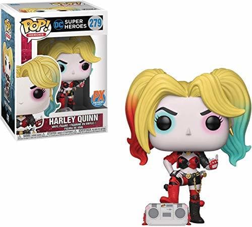 Book Pop Harley Quinn with Boombox Vinyl Figure