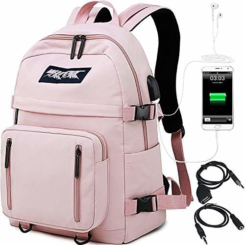 Producto HASAGEI Mochilas Escolares Juveniles para 15.6'' Portátil Mochilas Unisex de Carga USB