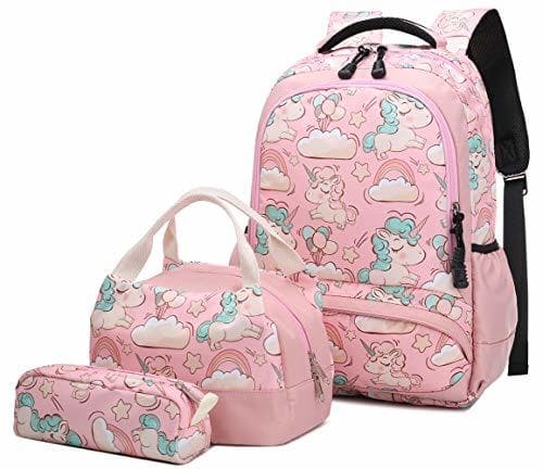 Producto Mochila Escolar Unicornio Niña Infantil Adolescentes Sets de Mochila Backpack Casual Set