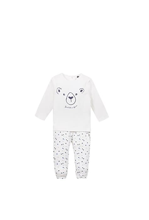 Product Z Ensemble en Interlock ourson écru Conjunto de Ropa, Marfil