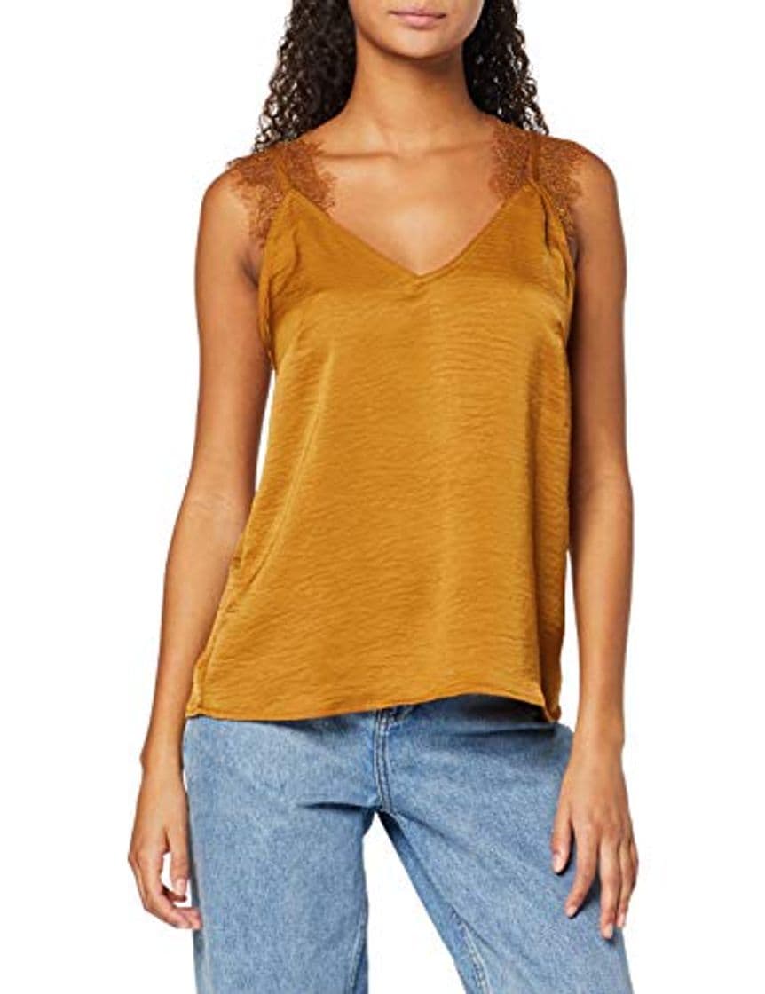 Producto Vero Moda Vmjade Lace Singlet Sb8 Camiseta sin Mangas, Marrón