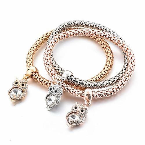 Product HFLGKLO Las gotas se adueñan de Moda Animais Coruja Encantos Bangles &