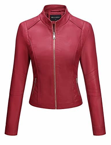 Product Bellivera Chaqueta de Cuero PU para Mujer(3 Colores)