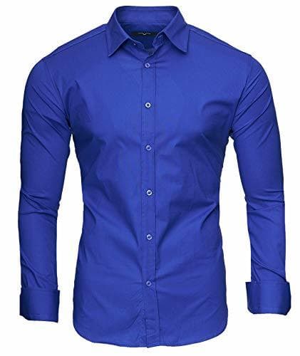 Producto Kayhan Hombre Camisa, langarmhemd 2145 New Blue