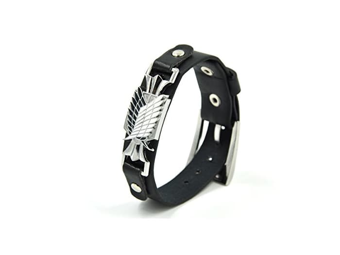 Product CoolChange Pulsera de Cuero sintético Ataque a los Titanes de Metal con