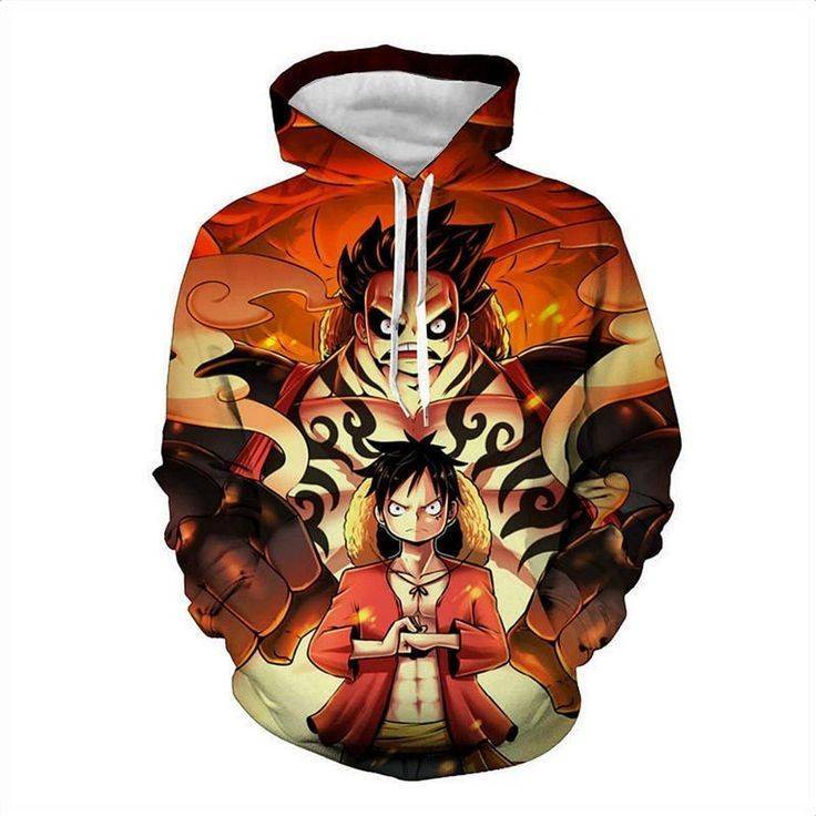 Moda One piece Luffy Gear 4 sweat