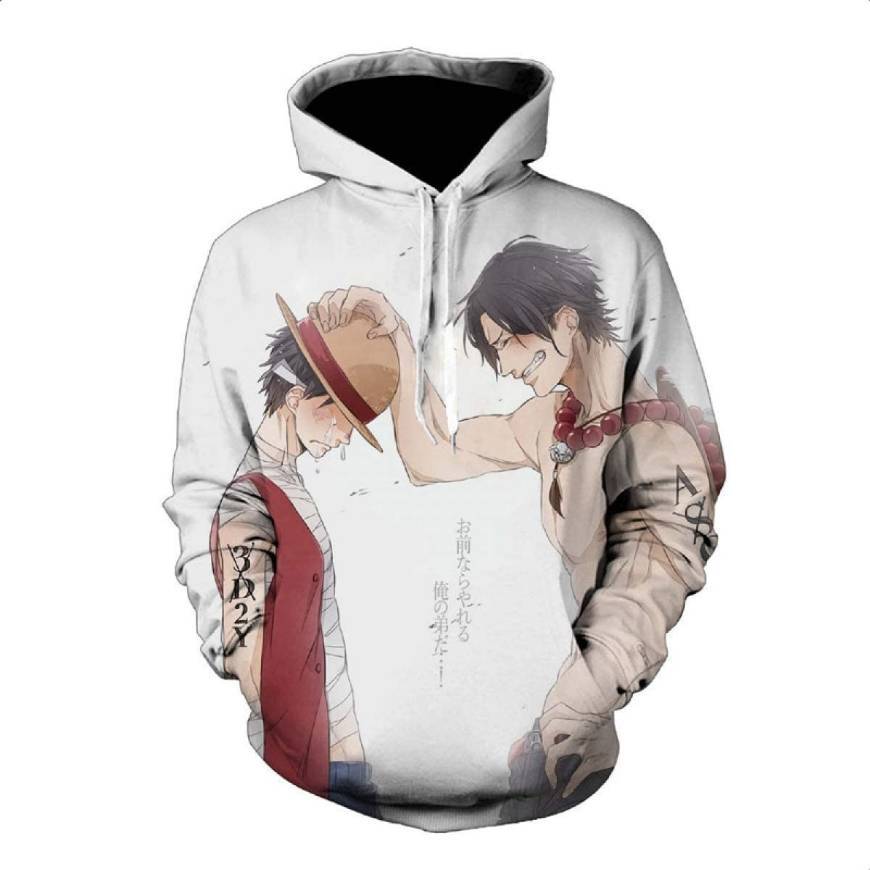 Moda One Piece Brothers goodbye Hoodie