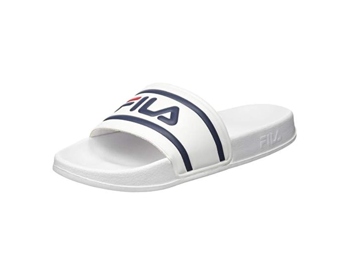 Moda Fila Morro Bay Slipper, Zapatos de Playa y Piscina para Hombre, Blanco