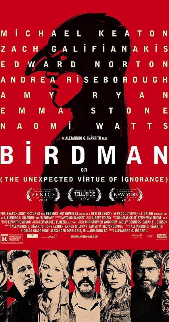 Película Birdman or (The Unexpected Virtue of Ignorance)